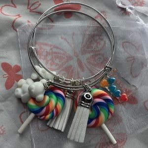 White colorful bangle